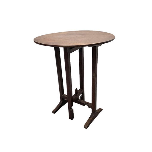 Mesa auxiliar francesa antigua de estilo vigneron, década de 1940/50