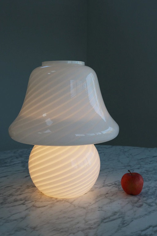 XL Giant Vetri Murano Swirl Mushroom Pilz Lampe