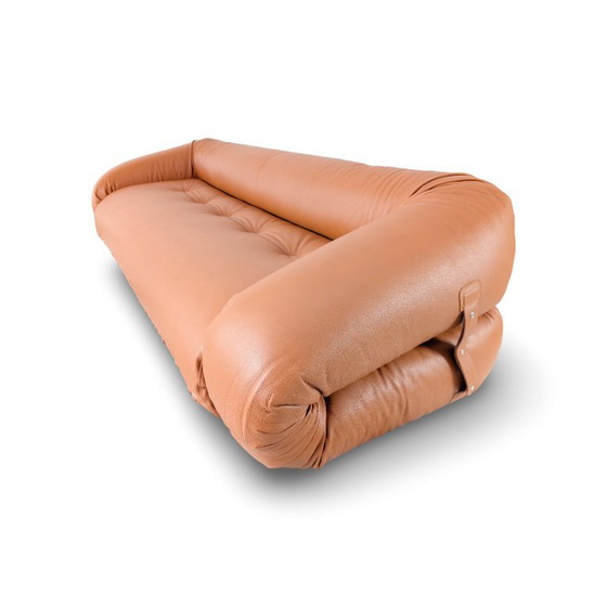 Anfibio Canapé Collezioni Allessandro Becchi Cuir Nouveau Revêtement Cognac – Canapés 3 places, Leather (photo 5 of 14)