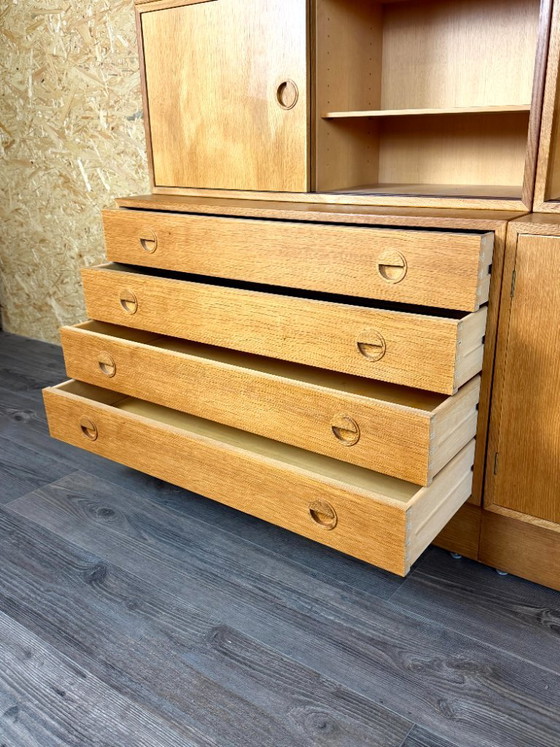 1960s/70s Teak Shelving System Wall Unit Bookshelf From HG Furniture Denmark – Bookcases, Wood (photo 18 of 21)