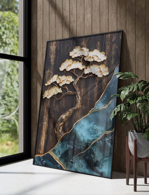 Acrylic Glass Artwork | 200x140 cm | Depthwave #2 (Ori, 1983)