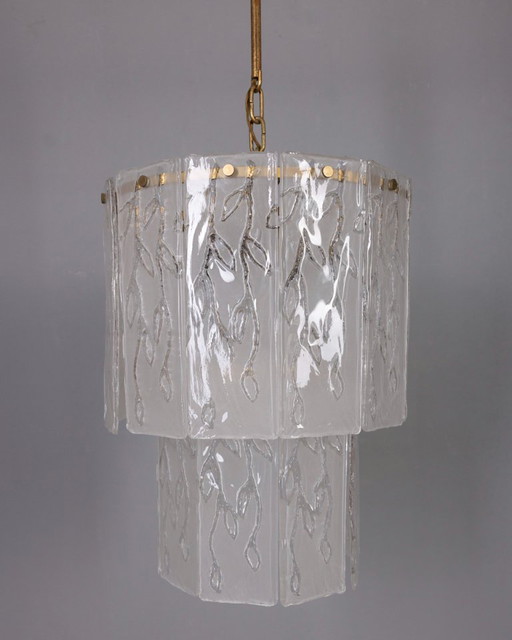Vintage kroonluchter van Murano-glas uit de jaren 60, Italiaans design.