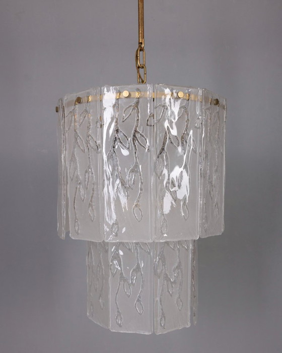 Image 1 of Vintage kroonluchter van Murano-glas uit de jaren 60, Italiaans design.