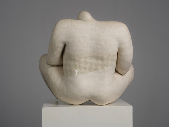 „Courage“ Expressive Keramik-Frauen-Bildhauerei von Evelyn Van Baarda, Niederlande, 1981 – Ceramic (photo 4 of 9)