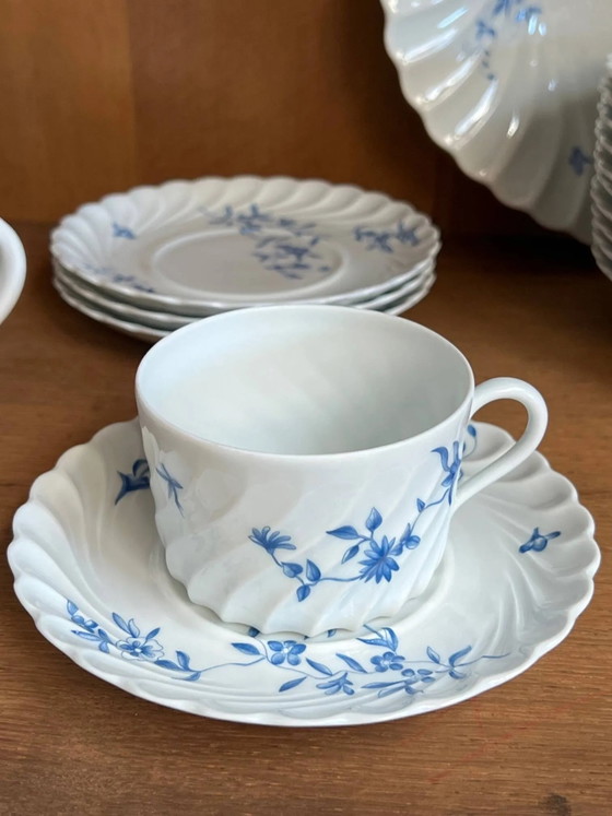 Servizio da tavola e caffè in porcellana Haviland Limoges per 12, Stoviglie, Blu (foto 8 di 11)