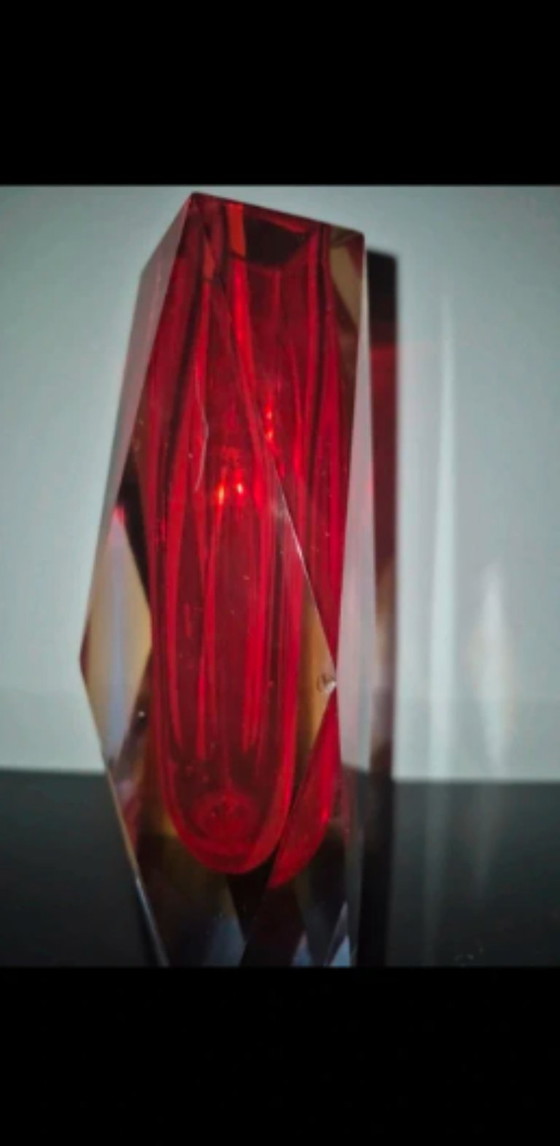 Image 1 of Murano glass summerso vase 1960s/70s