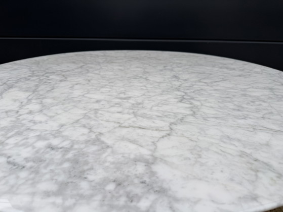 Image 1 of Original Round Knoll Tulip Dining Table (120cm) Carrara Marble New condition!!