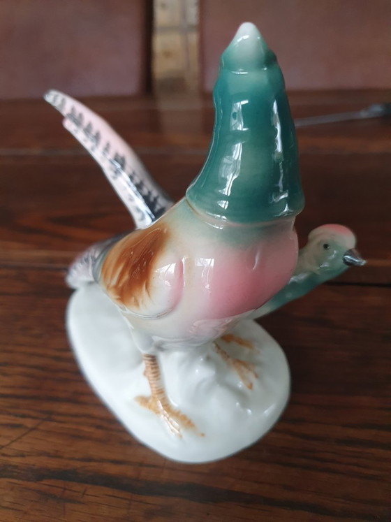 Image 1 of Porcelain pheasant figurine Carl Scheidig Gräfenthal model 8136