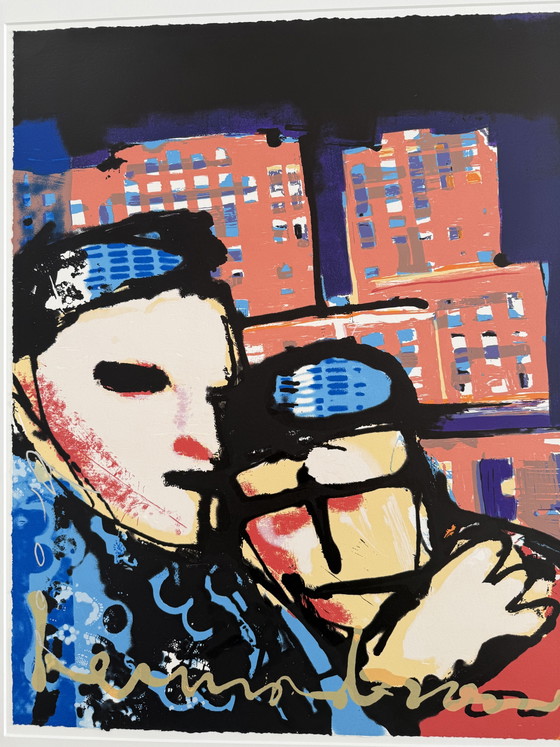 Image 1 of Zeefdruk Herman Brood “City Love”