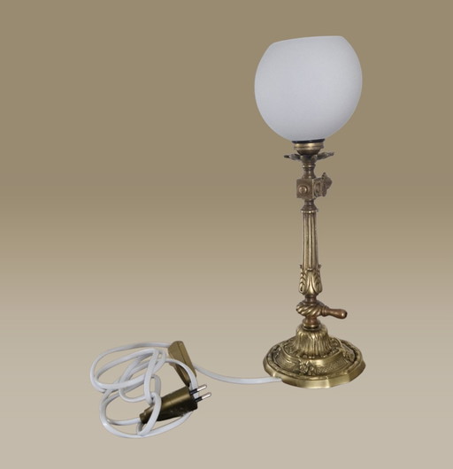 Lampe bronze ciselé style Napoléon III - Époque fin XIXeme 