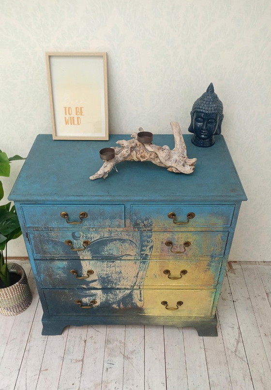 Image 1 of Wooden Chest of Drawers Cabinet Zen