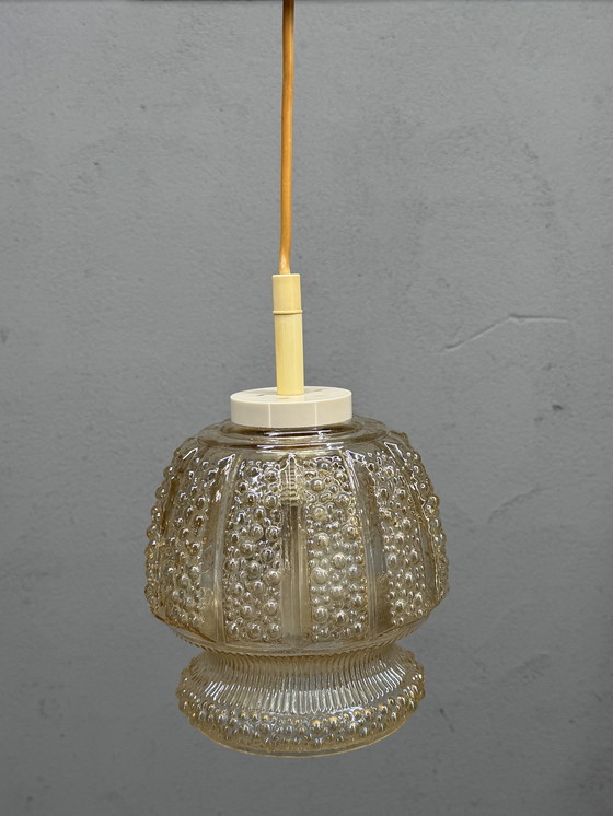 Image 1 of Atmospheric Vintage Ceiling Lamp With Bubble Glass