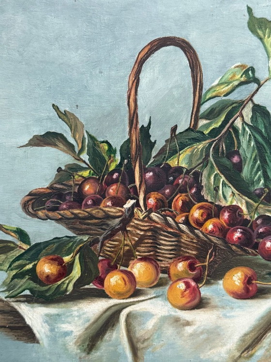 Image 1 of Cuadro antiguo, óleo sobre lienzo, firmado por Lucienne, 1944.