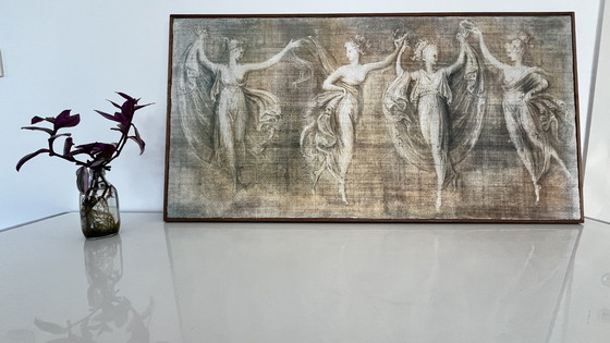 Image 1 of Antonio Canova Fresco Reproduction – Limited Edition 84/499 – Classical Dance Motif