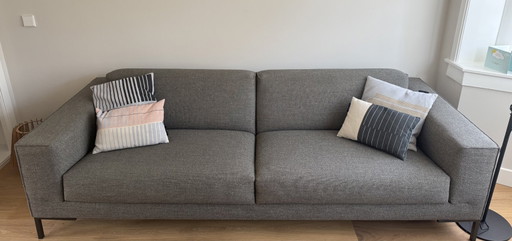 Design in stock Aikon 4-seater sofa grey incl. ottoman