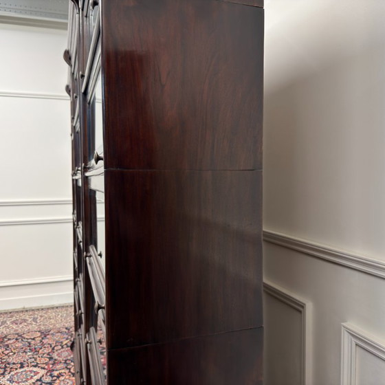 Set of Classic English Globe Wernicke Bookcases – Glass, Wood (photo 4 of 15)