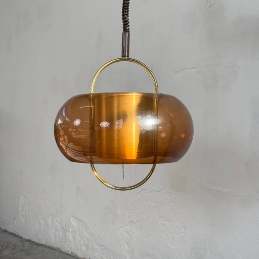 Lampe suspendue Temde Leuchten, années 1970 – Design suisse/allemand