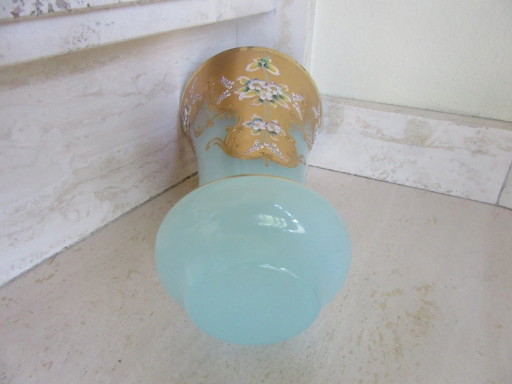 Art Nouveau Vase Enameled 