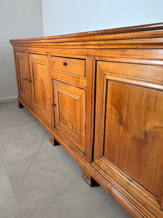 Grand Buffet bas en Bois avec Portes à Panneaux 350cm (photo 6 of 7)