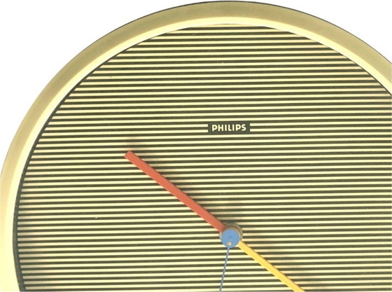 Image 1 of Vintage PHILIPS HR5882 wandklok – 25 cm – modernistisch design uit de jaren 70/80
