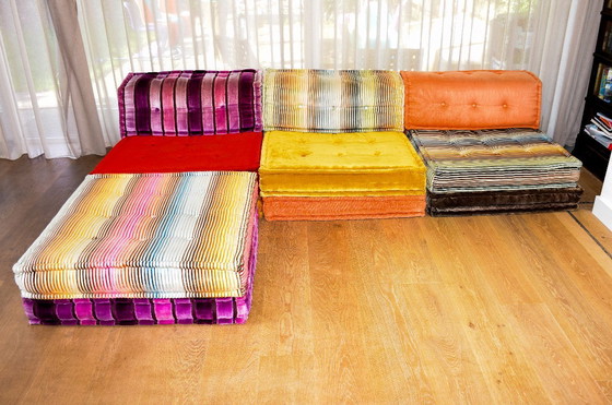 Image 1 of Sofá Roche Bobois Mah Jong composición de alta costura de 11 piezas