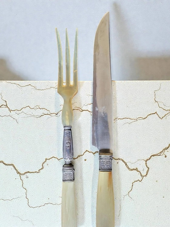 Gigot / Salad cutlery in Bakelite – Cutlery Sets, Art Deco (photo 6 of 11)