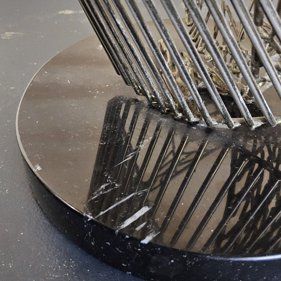 Image 1 of Scultura in filo metallico vintage senza titolo firmata Bob Bennett (1979) artista americano