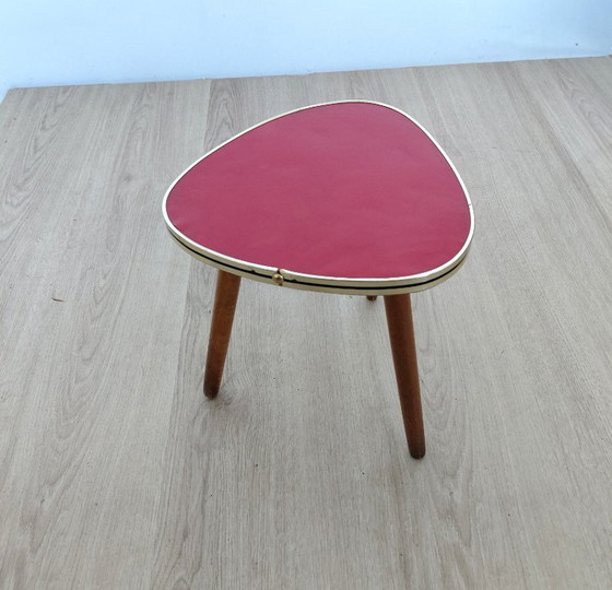 Image 1 of Tavolino anni '50 con piano rosso