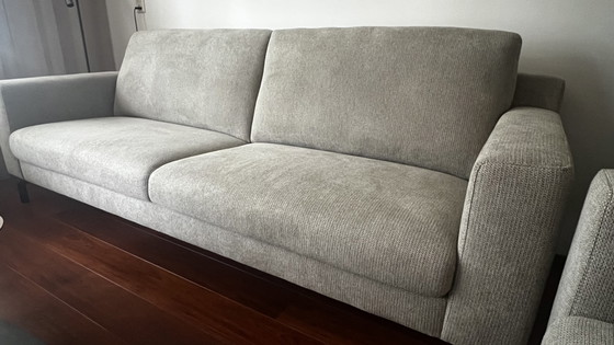 Image 1 of Beautiful fabric 3-2 seater sofa from Montèl