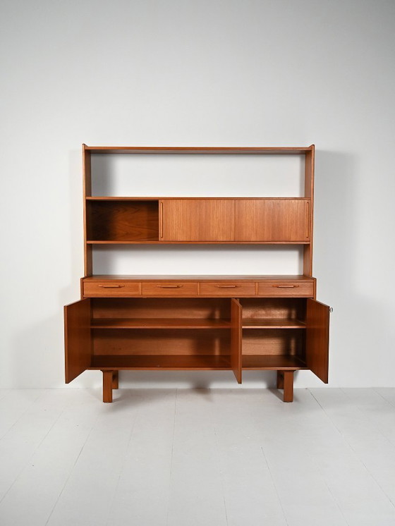 Image 1 of Sideboard with teak bookcase, 1960s