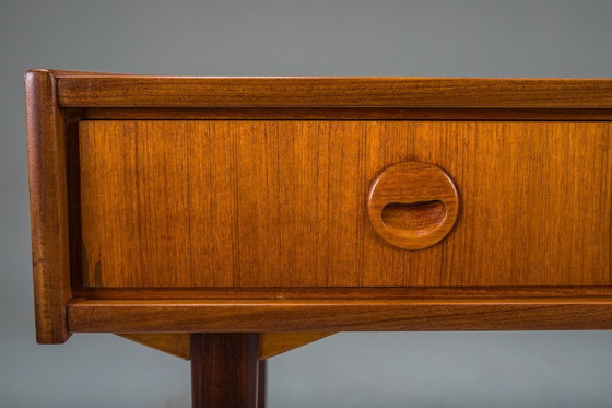 Image 1 of Mid Century Teakholz-Schreibtisch, zugeschrieben Bartels Works, 1960er Jahre