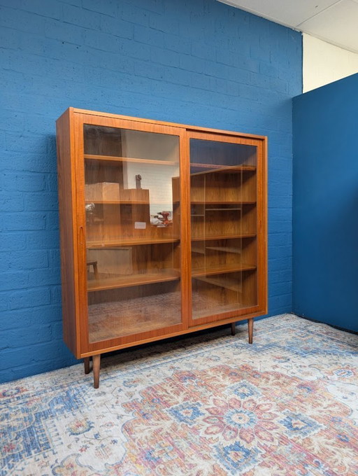 VIntage large display case, Carlo Jensen for Hundevad, 1960s