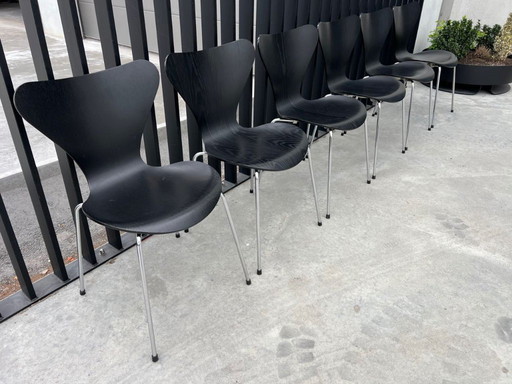 6 sedie Fritz Hansen, Arne Jacobsen