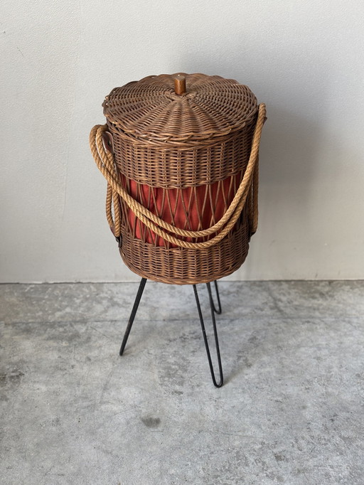 Naaimand van rotan vintage - Jaren 70