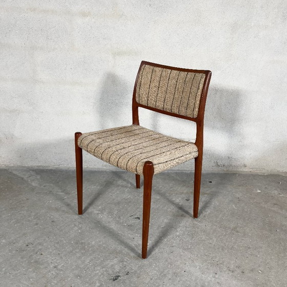 Image 1 of 4x chaises de salle à manger modèle 80 par Niels O. Møller