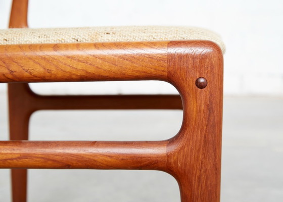 Sedie da pranzo in teak Mid-Century di Johannes Andersen per Uldum, set di 6 – Wool (photo 12 of 17)