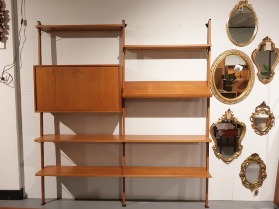 Image 1 of Vintage Wandsysteem Olof Pira Sweden Teak
