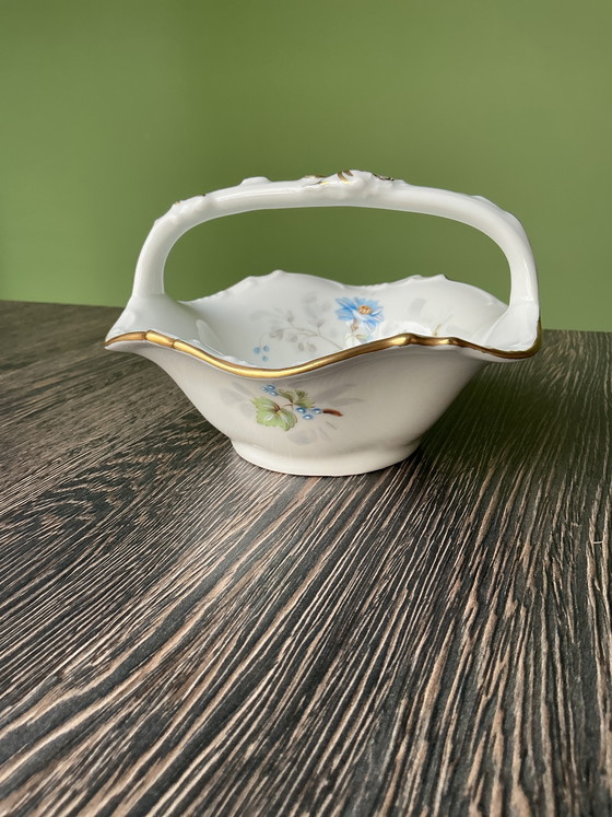 Image 1 of Cesta de porcelana