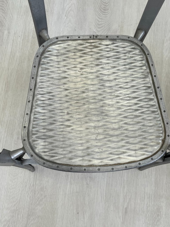 Image 1 of Aluminiumstühle - Avec-Plakette « Gaston Viort - Salon de Provence »