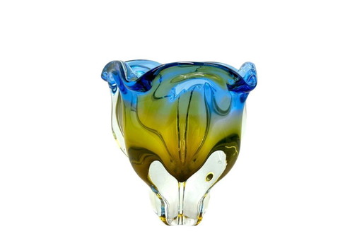 Glass bowl - ashtray, Czech Republic, 1960s