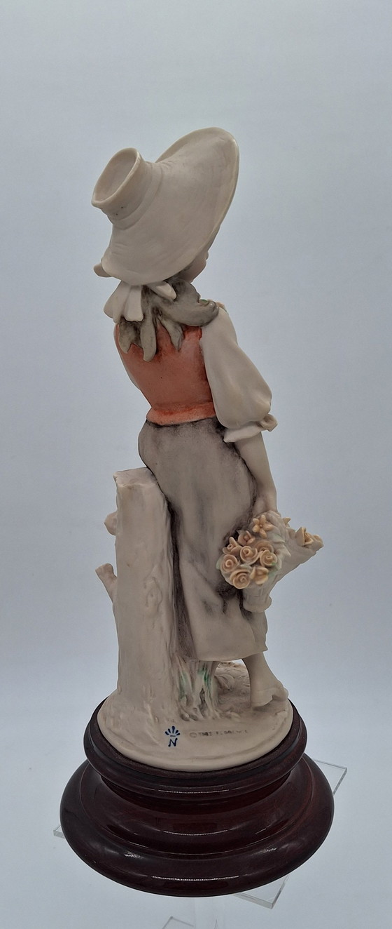 Image 1 of Capodimonte, Guiseppe Armani, "Little
Shepherdess with Flowers"