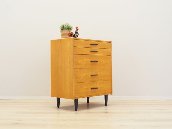 Image 1 of Commode en frêne, Design danois, 1960S, Manufacture : Lyby Møbler