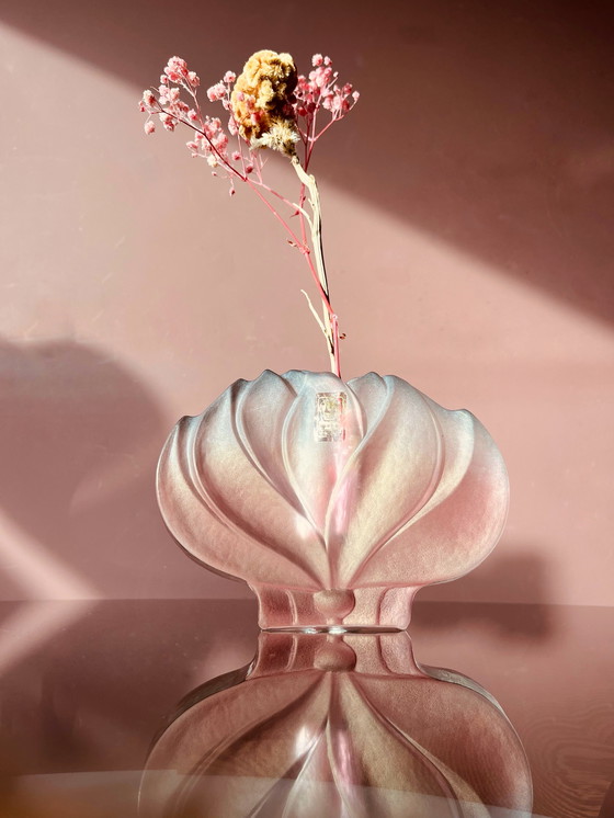 Image 1 of Walther crystal "70's Lotus flower vase