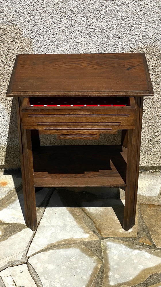 Image 1 of Comodino anni '40 in rovere massello, Francia