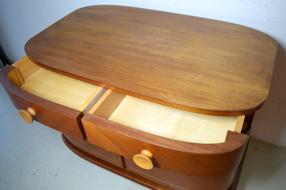 Image 1 of Art Deco dressoir uit de jaren 30, vintage kast, ladekast, kledingkast