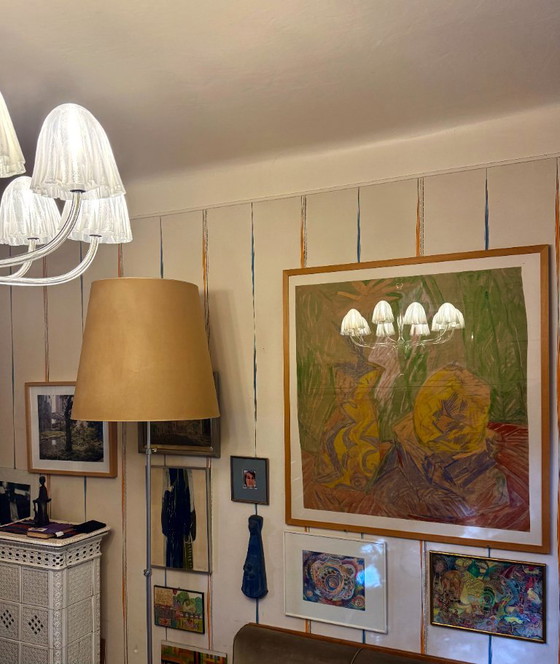 Lampadario - Riciclato Con Stile – Chrome, Glass (photo 5 of 6)