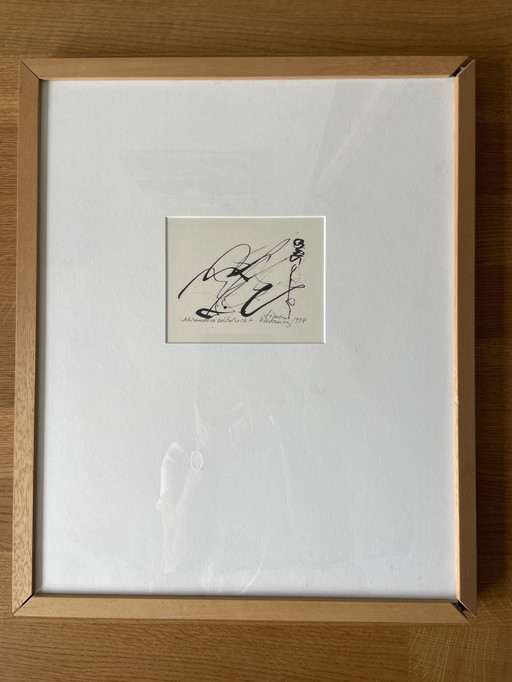 Simon Vinkenoog ha realizzato i suoi schizzi a olio Shrewd subterfuge e En Exil