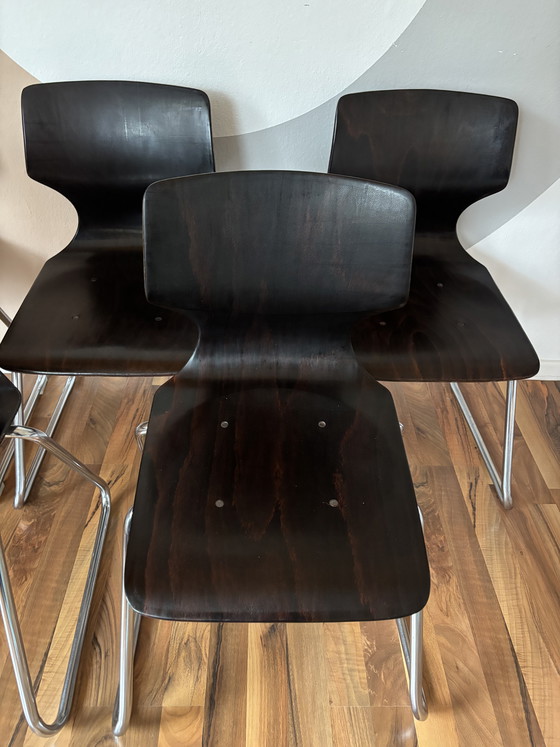 Image 1 of 5 Pagholz chairs by Flötotto, 1960s–1970s