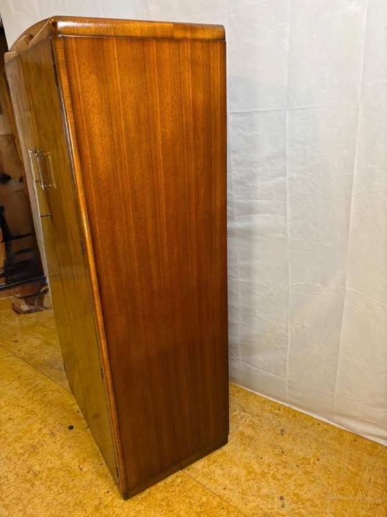Image 1 of Art Deco Vintage Fitted Wardrobe by Golden Key Furniture Circa 1930–1940  A stunning Art Deco vintage fitted wardrobe by Golden 