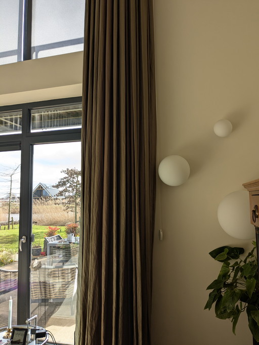 Dominique Kieffer Lined Linen Curtains Room High and Higher